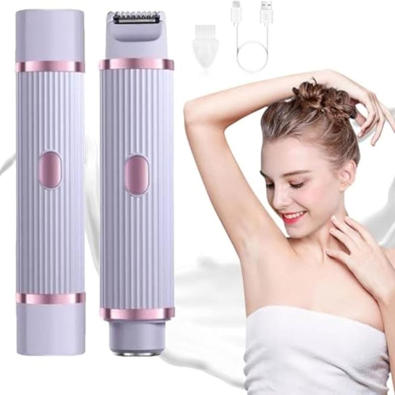 2 in 1 Dual Head Shaver Women Electric Bikini Trimmer Wet &amp; Dry Use Hair Removal
