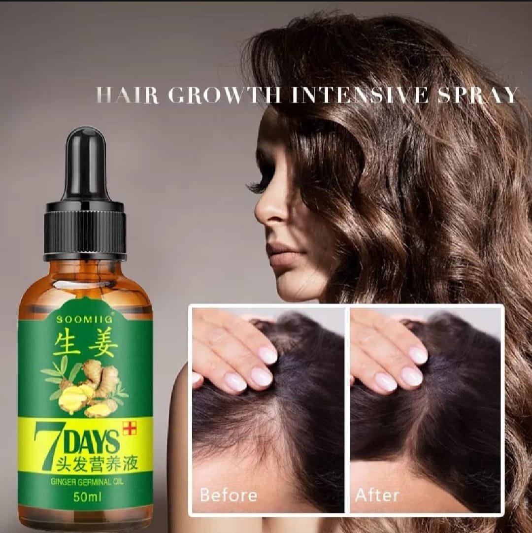 7 Days spray Hair Growth Germinal Serum Oil Natural Hair Treatment Effective Fast Growth Hair Care 30ML