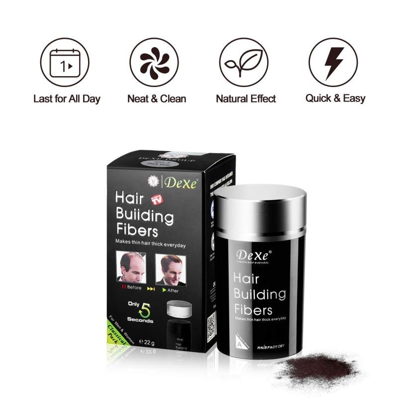 Dexe Hair Building Fibers Black caboki