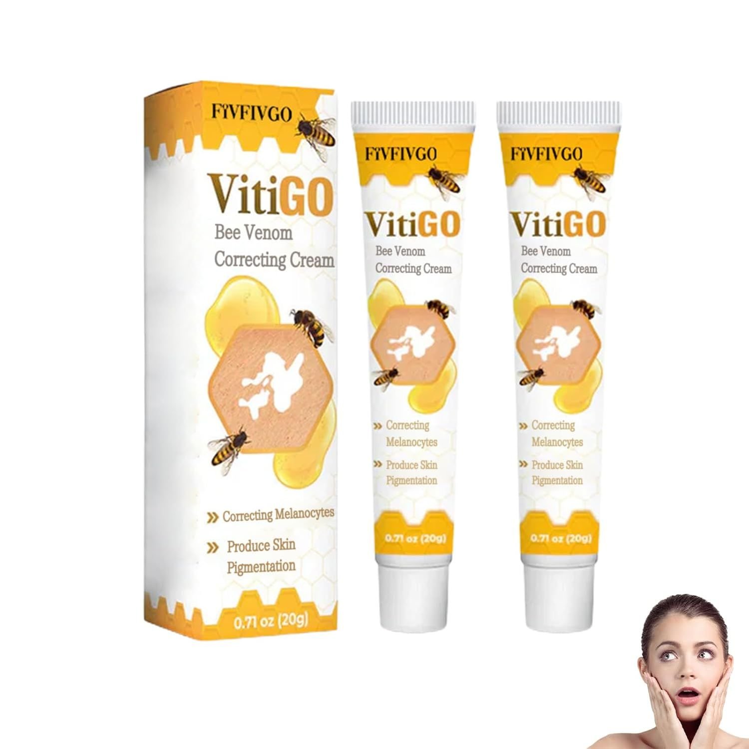 Vitigo Cream Been Venom Treatment Cream For Skin and Rashes
