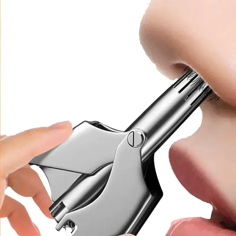 Manual Nose Hair Trimmer Mini Portable Stainless Steel