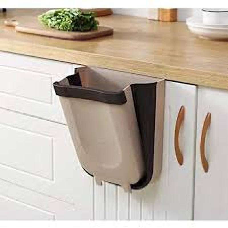 Rectangle Foldable Waste Bin for Kitchen, Washroom and Cabinet