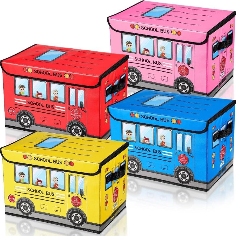 School bus toy organizer, often used for storage or as a seat