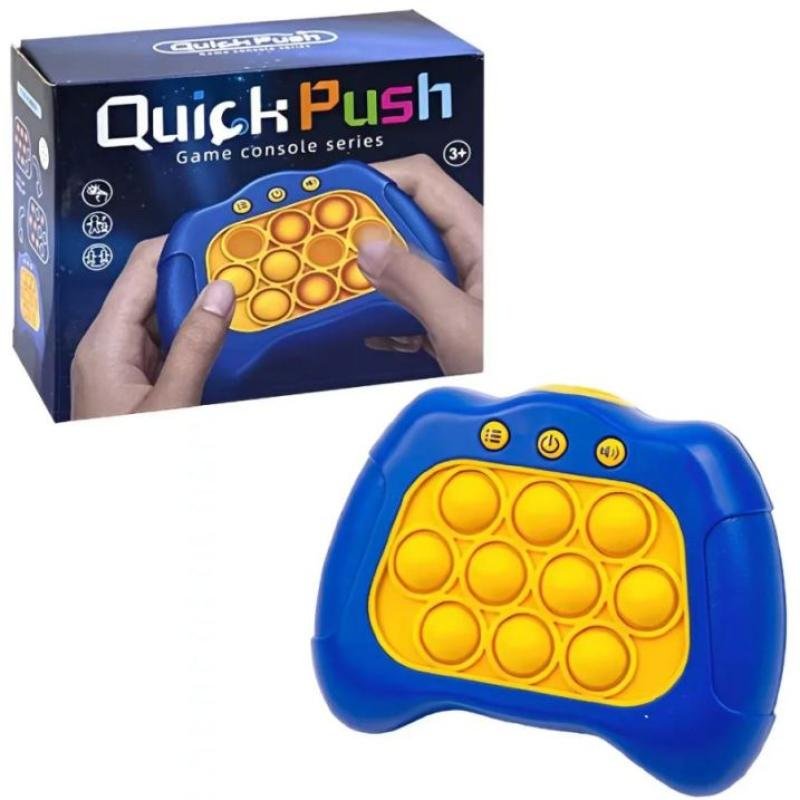 Quick Push pop Game Popsocket Electronic Pushit Pro Super Bubble Pop Game Light Push Up Poplight Antistress Fidget Toys with Box