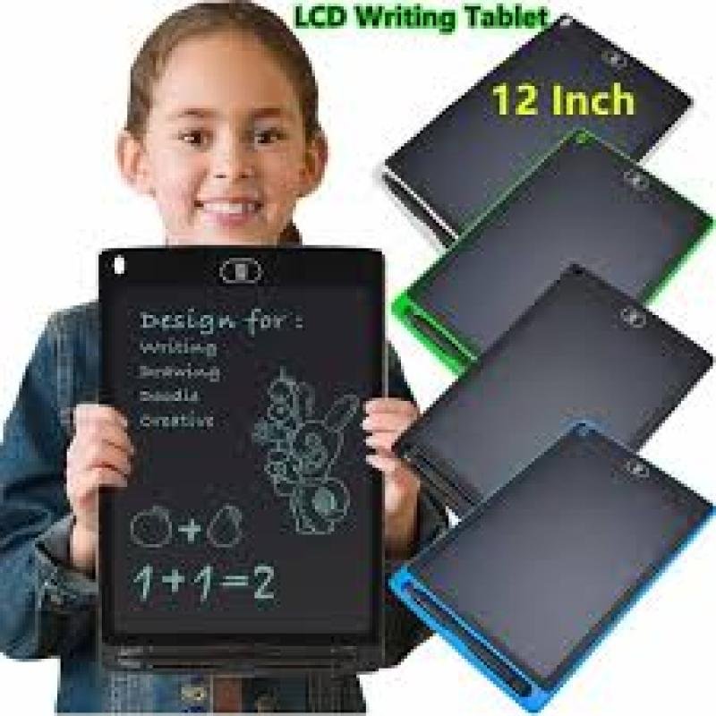 12 Inch Single Color Writing Board Drawing Tablet LCD Writing Tablet Digital Graphics Tablet educational Toys for Kids-Multicolor Writing
