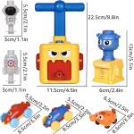 Car Balloon Air Power Toy Powered Balloon Launch Tower Balloon Car Toys for Kids