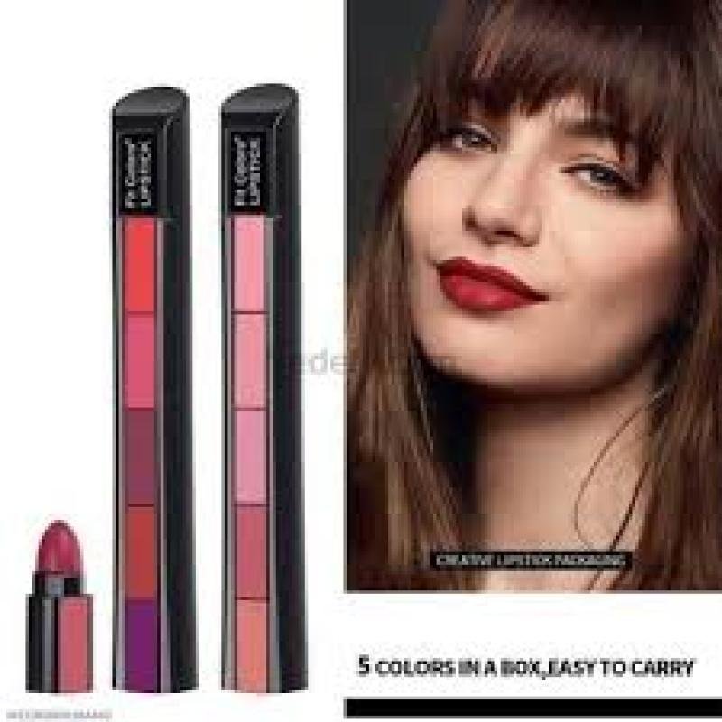 5 In 1 Matte Lipsticks Red Brown Nude Pink Maroon Waterproof Long Lasting Creamymatte Lipsticks