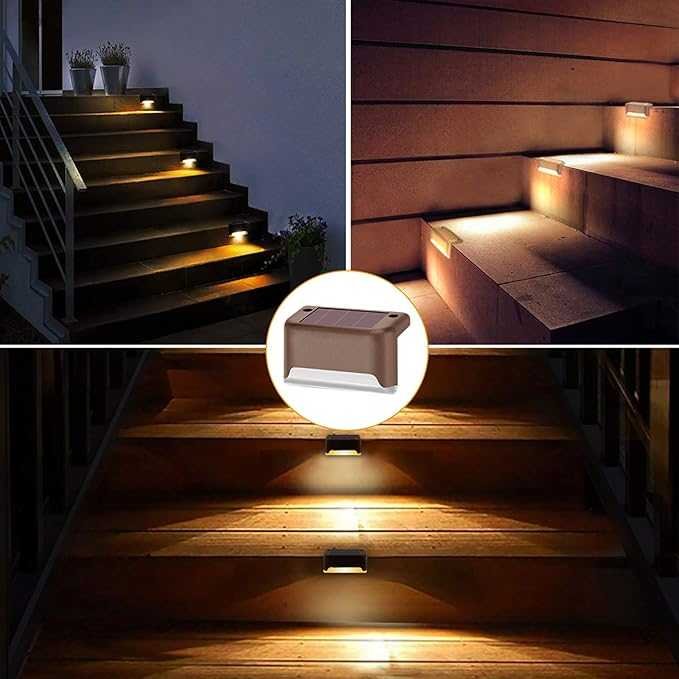 Waterproof Solar Deck Fence Lights – LED Outdoor Step &amp; Stair Light